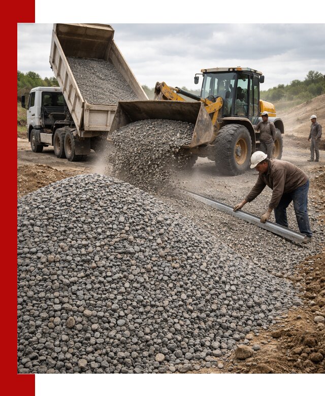 Гравийный щебень фракция 5-20 с доставкой в Муроме
