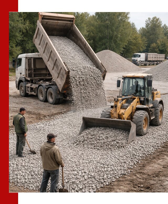 Купить гравийный щебень фракция 20-40 в Муроме с доставкой