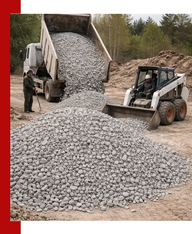 Доставка доломитового щебня в Муроме напрямую от карьера