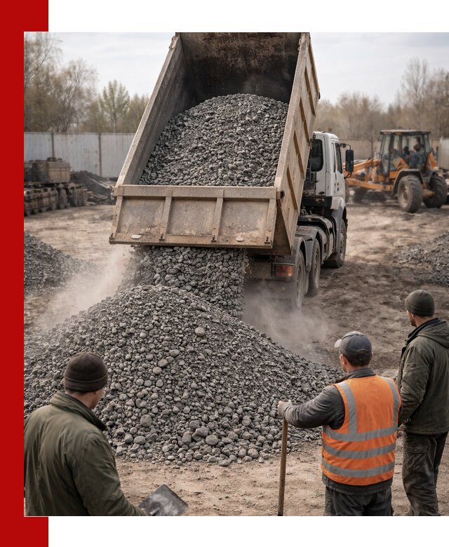 Доставка шлакового щебня в удобные сроки по выгодной цене в Муроме