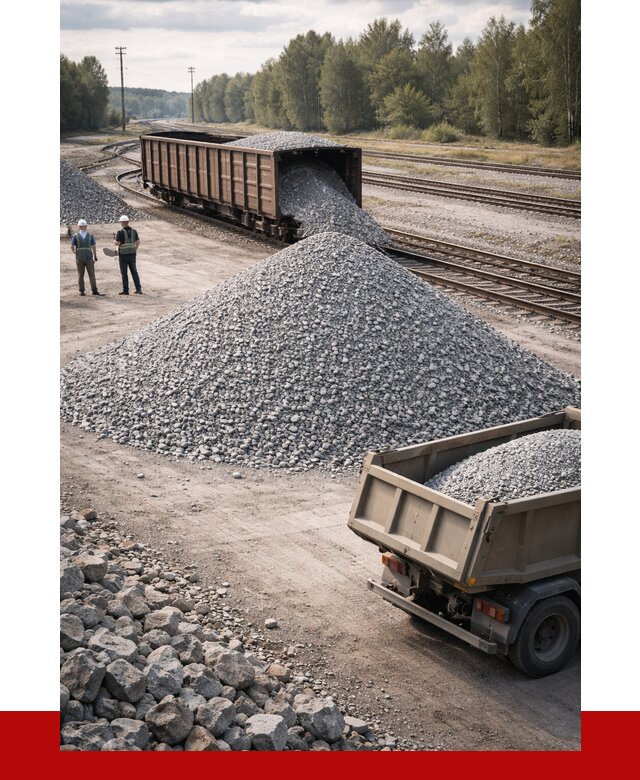 Железнодорожный щебень 20-60 в Муроме от 1736 р. | ПРОНЕРУДМум