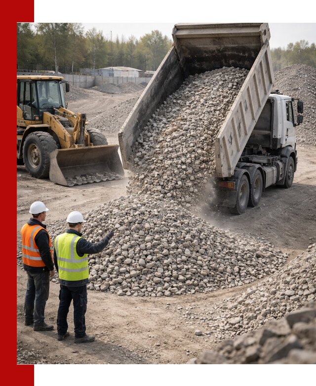 Вторичный щебень фракция 40–70 доставка в Муроме