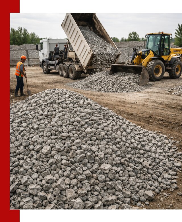 Доставка бетонного щебня фракции 40-70 в Муроме