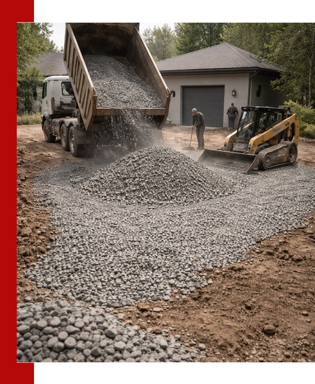 Щебень для парковки в Муроме: доставка и укладка качественного материала