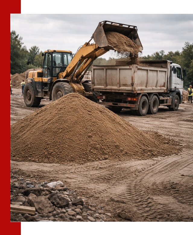 Доставка речного песка навалом в Муроме быстро и выгодно
