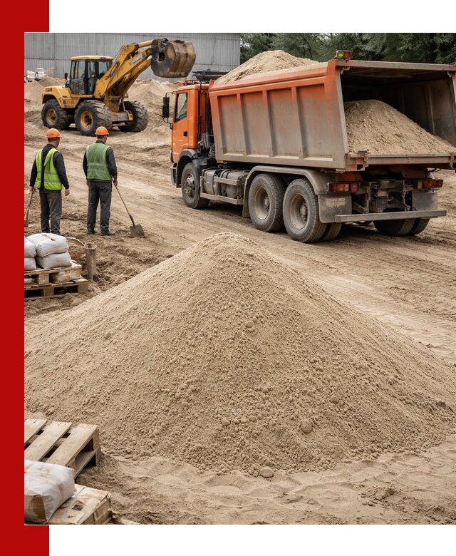 Доставка и продажа мытого речного песка в Муроме