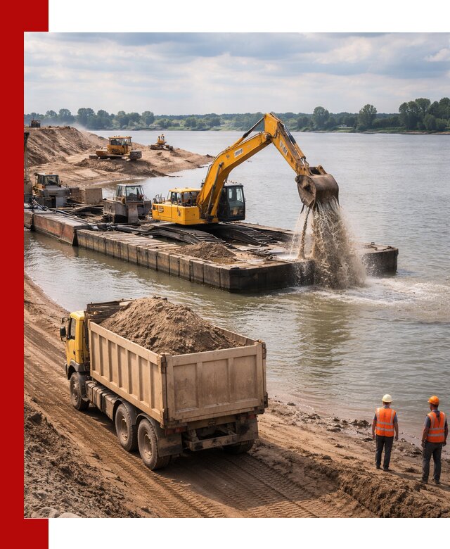 Намывной песок с доставкой в Муроме оптом и в розницу