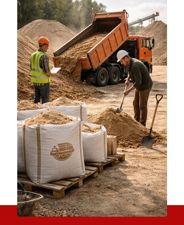 Строительный песок в Муроме от 2246 р. с доставкой, ПРОНЕРУДМум