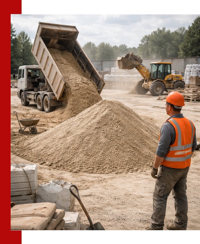 Доставка строительного песка с самосвалом в Муроме