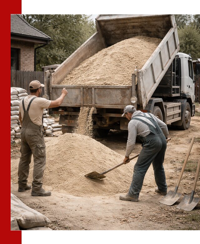 Песок для штукатурки с доставкой в Муроме качественный и чистый