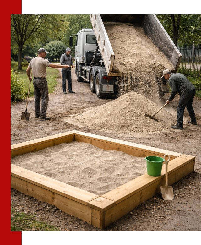 Песок для песочницы с доставкой в Муроме недорого и чистый