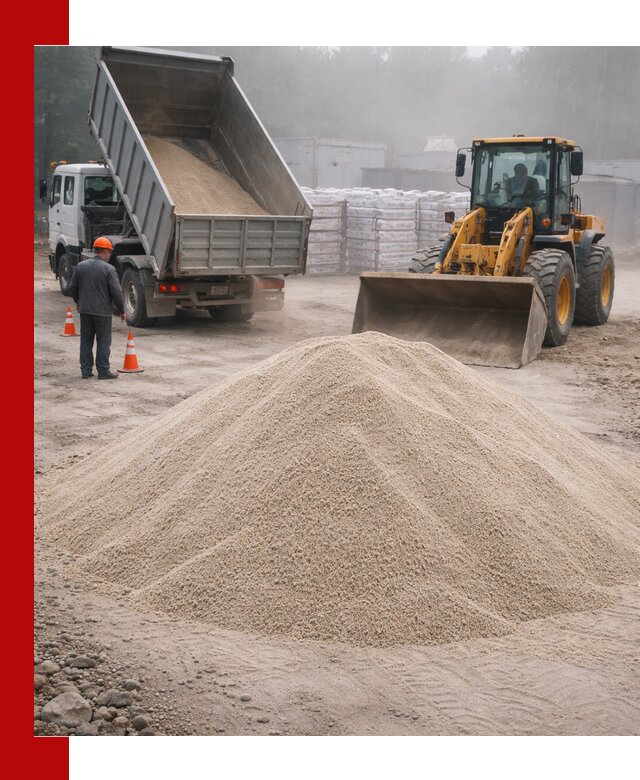 Кварцевый песок фракция 0–8 для стройработ в Муроме