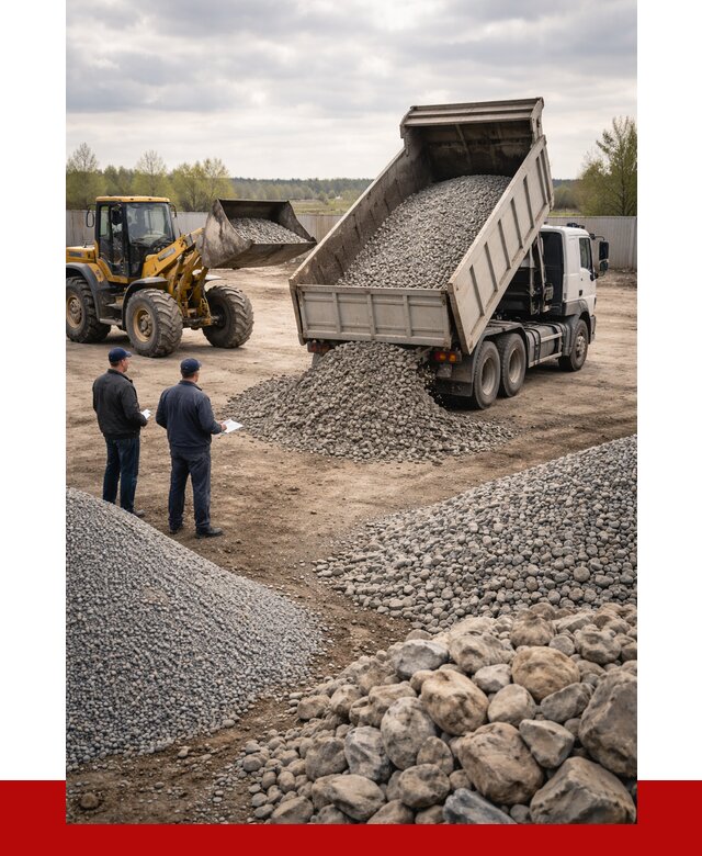 Гравий и камень с доставкой в Муроме от 4288 р. - ПРОНЕРУДМум