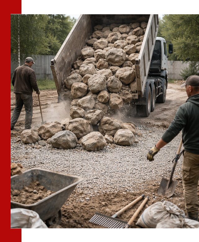 Доставка и укладка булыжника в Муроме