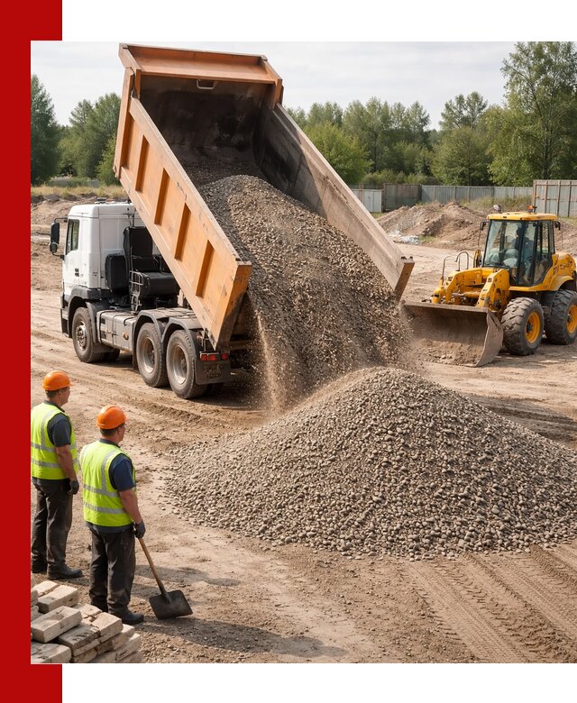Доставка щебёночно-песчаной смеси ЩПС С7 в Муроме