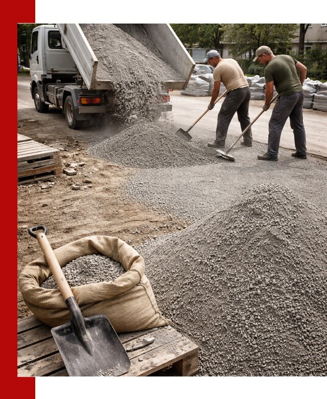 Отсев для тротуарной плитки в Муроме — доставка и укладка