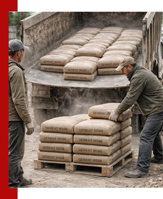 Цемент М500 с доставкой самосвалом в Муроме