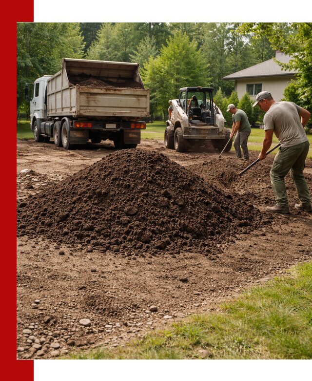 Доставка и укладка грунта для газона в Муроме