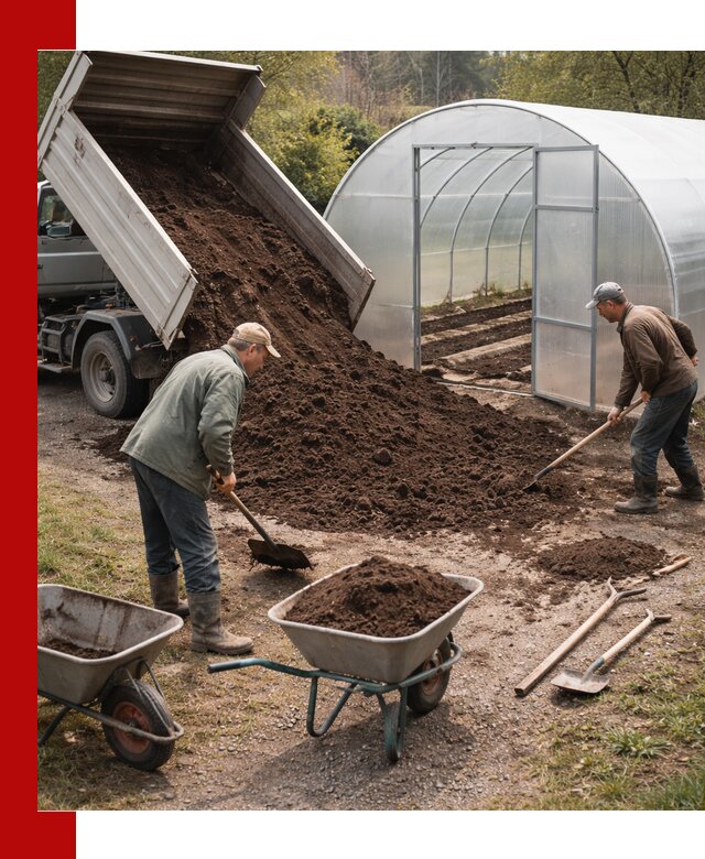 Грунт для теплицы с доставкой в Муроме — плодородный субстрат под растения