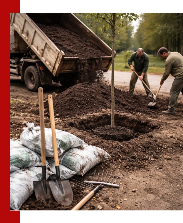 Грунт для посадки деревьев в Муроме — доставка и подготовка почвы