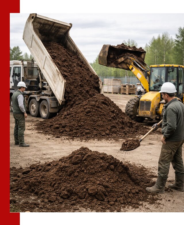 Доставка торфа оптом и в мешках в Муроме