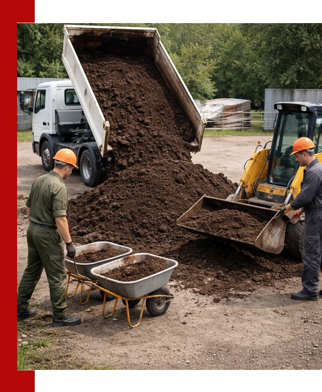 Доставка торфо-земляной смеси в Муроме для огорода и ландшафта