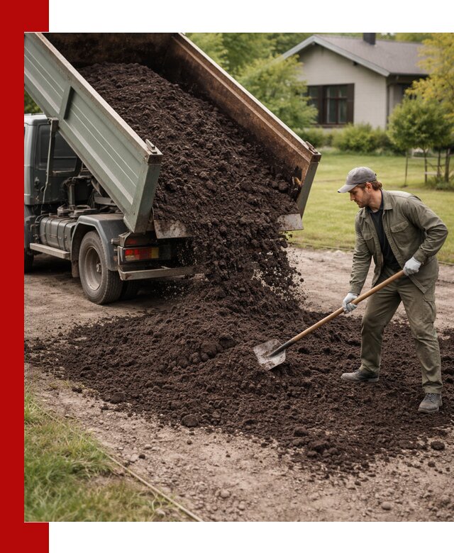 Чернозем для газона с доставкой в Муроме быстро и качественно