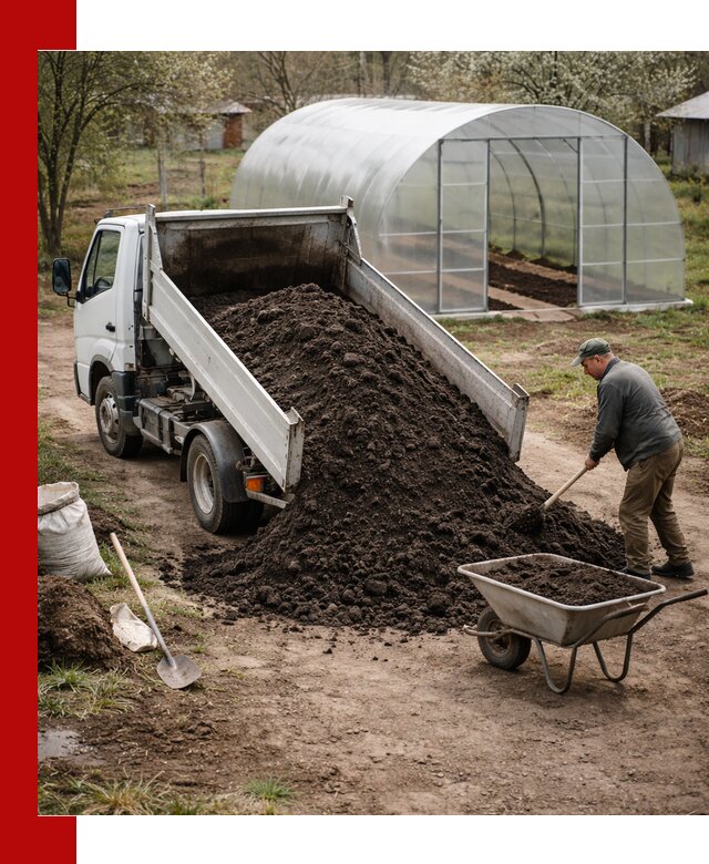 Чернозем для теплицы с доставкой в Муроме