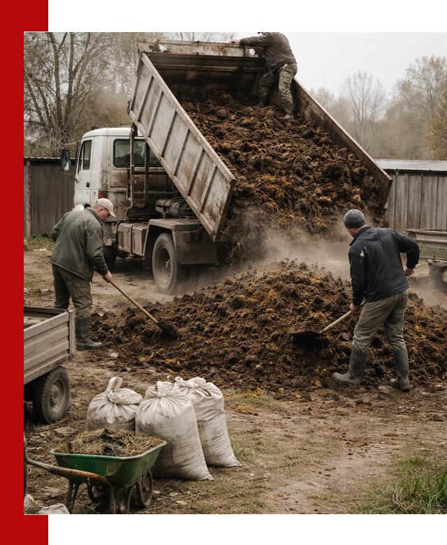 Доставка коровьего навоза самосвалом в Муроме