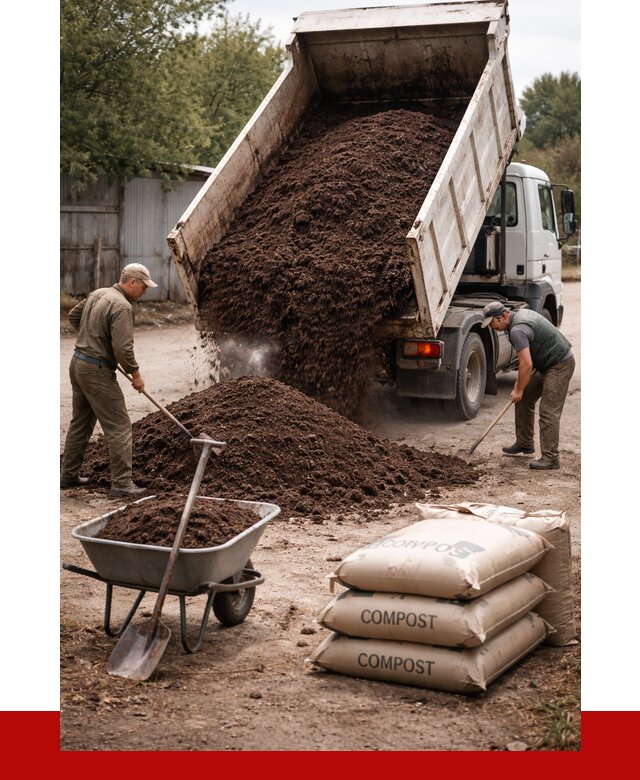 Купить компост в Муроме от 4288 р. за куб с доставкой | ПРОНЕРУДМум