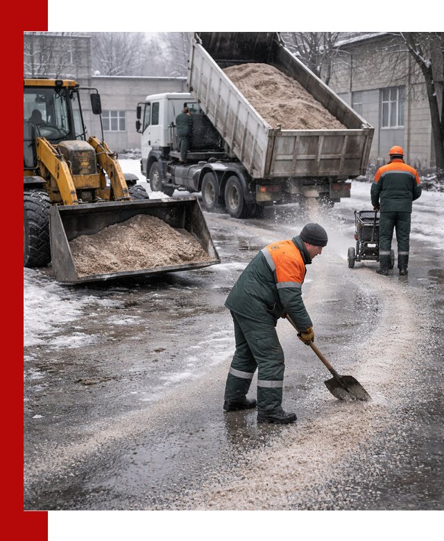 Реагент против гололеда с доставкой и нанесением в Муроме