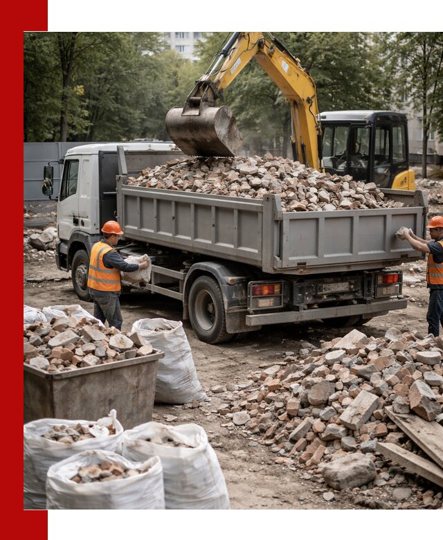 Вывоз строительного мусора в Муроме с самосвалами и контейнерами