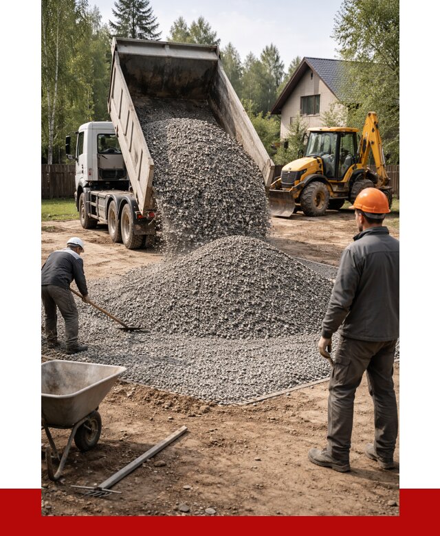 Отсыпка участка щебнем в Муроме от 6637 р. ПРОНЕРУДМум