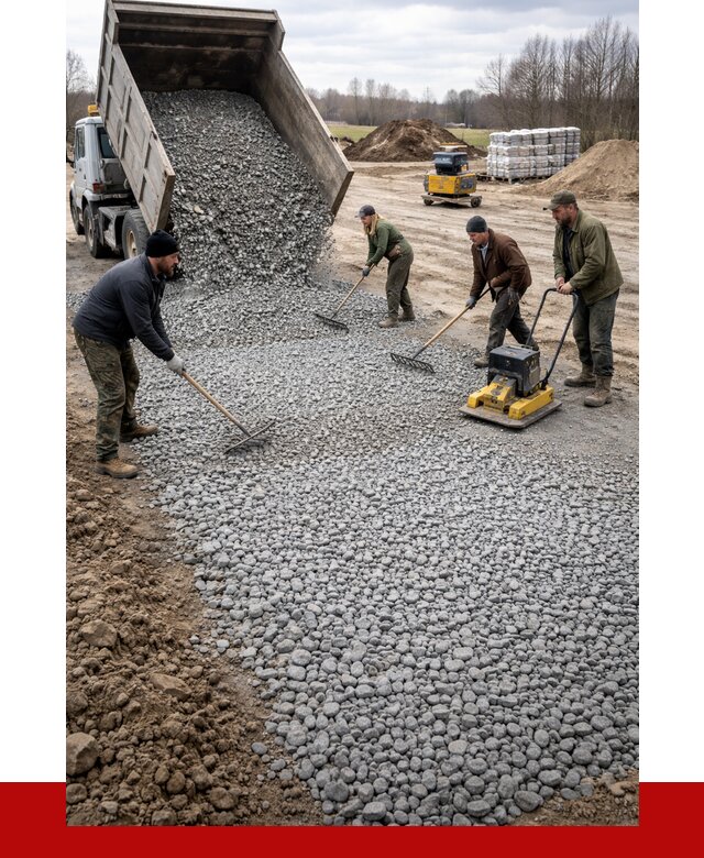 Устройство щебеночной подушки в Муроме от 4595 р. ПРОНЕРУДМум